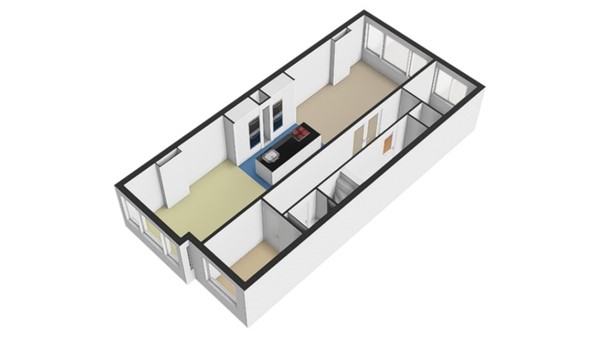 Floorplan - Schieweg 240C01, 3038 BR Rotterdam